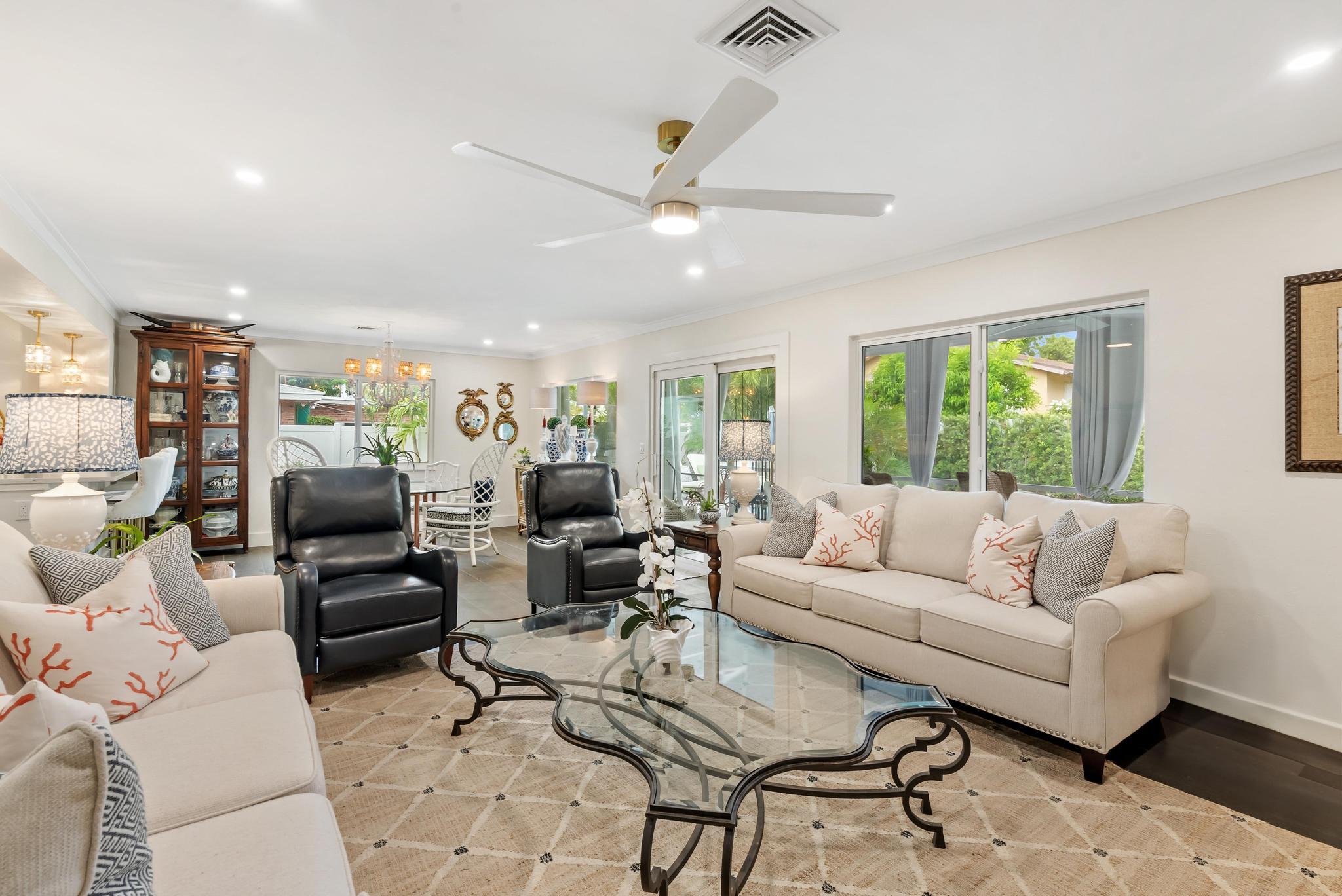 2122 Northridge Road Delray Beach, FL 33444 - Photo 22 of 39 a living room with furniture and a large window