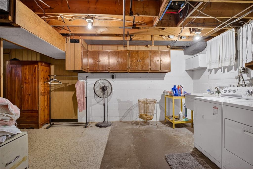 186 William Street McKees Rocks, PA 15136 - Photo 31 of 45 a view of storage and utility room with a sink