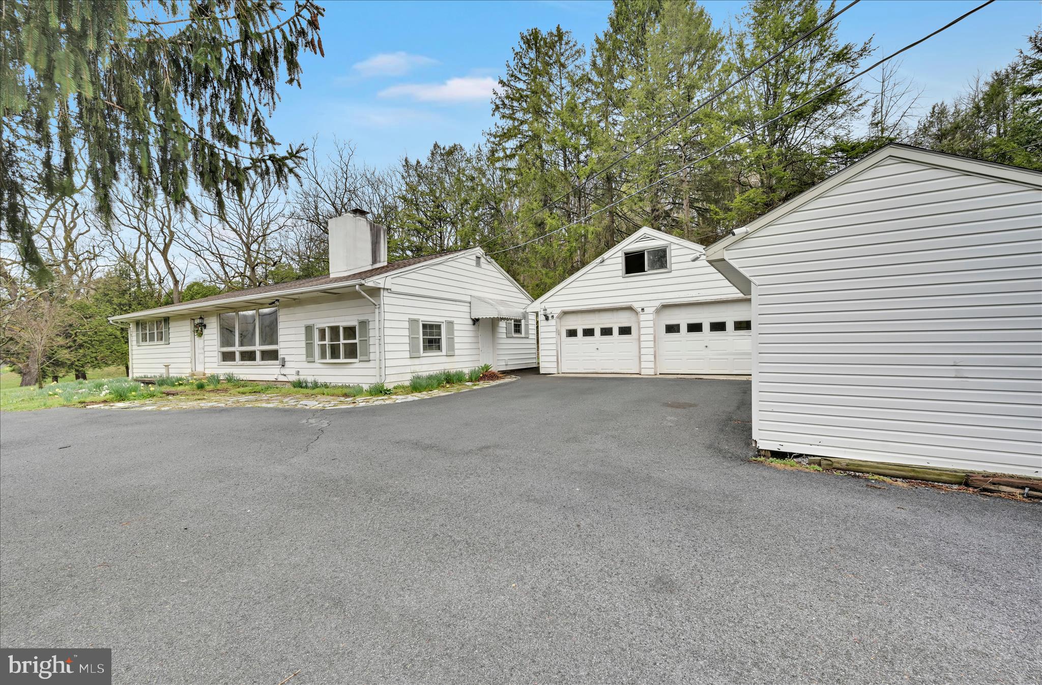 444 North Heidelberg Road Robesonia, PA 19551 - Photo 9 of 59 a view of white house with a yard and garage