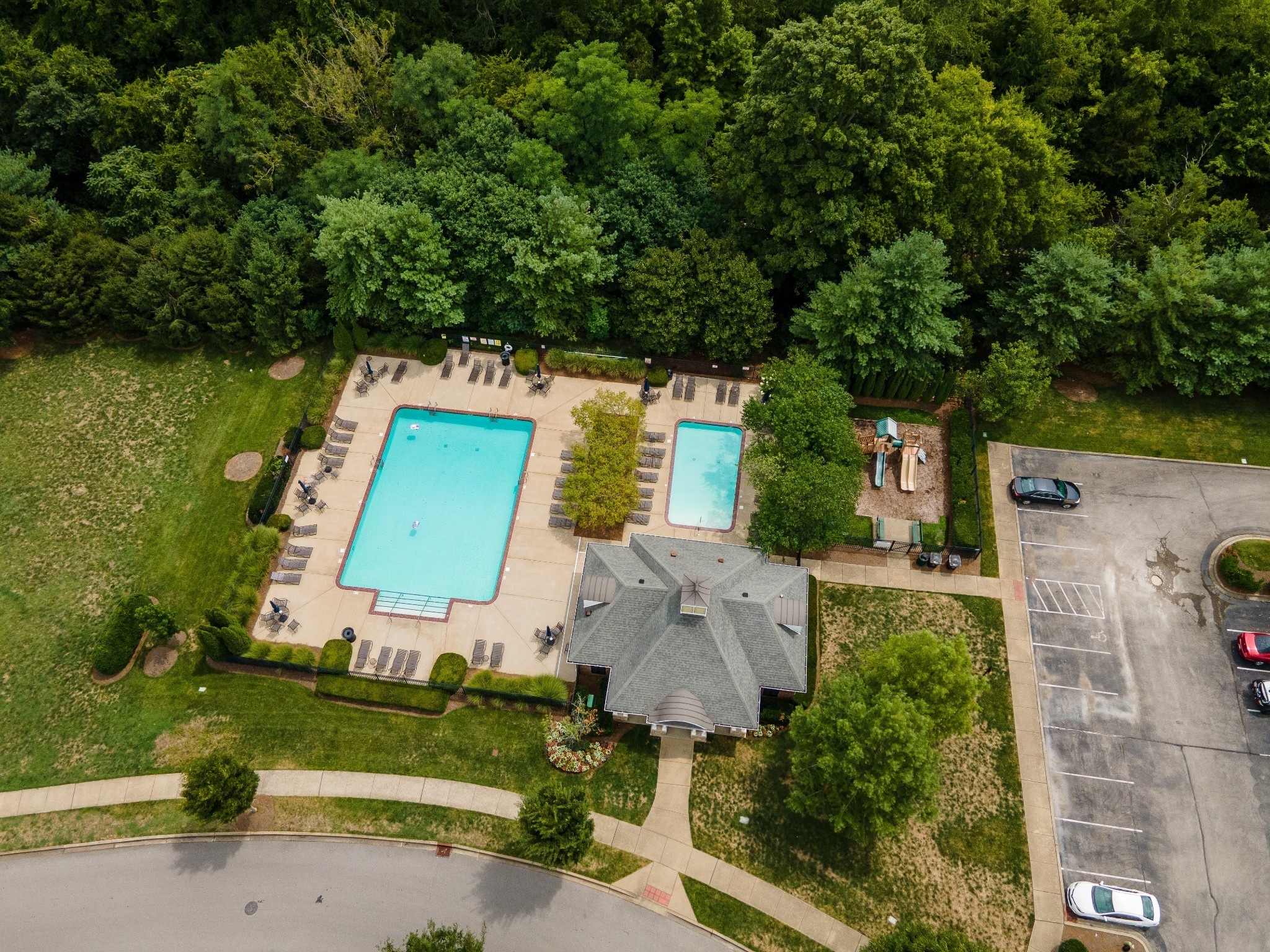 340 Wandering Circle Franklin, TN 37067 - Photo 9 of 51 an aerial view of a house with a garden