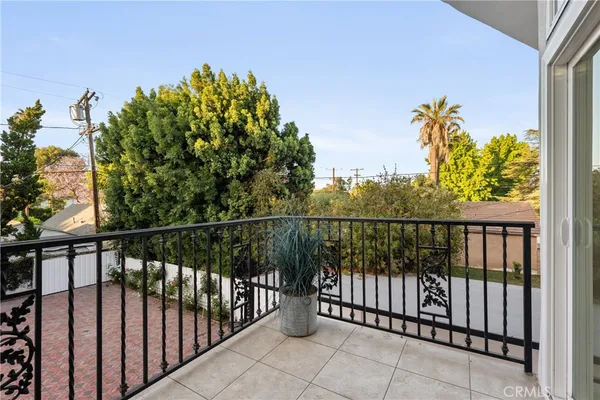 a view of a balcony