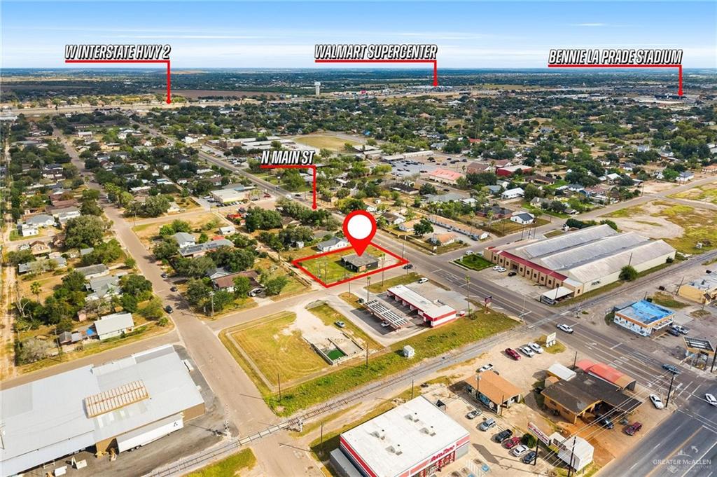 103 North Main Street Donna, TX 78537 - Photo 10 of 10 an aerial view of residential houses with outdoor space