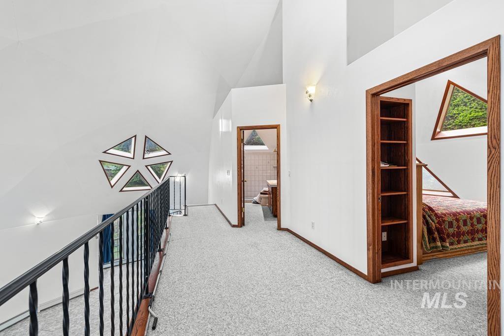 360 Lake Creek Riggins, ID 83549 - Photo 15 of 50 Hall with carpet and a high ceiling