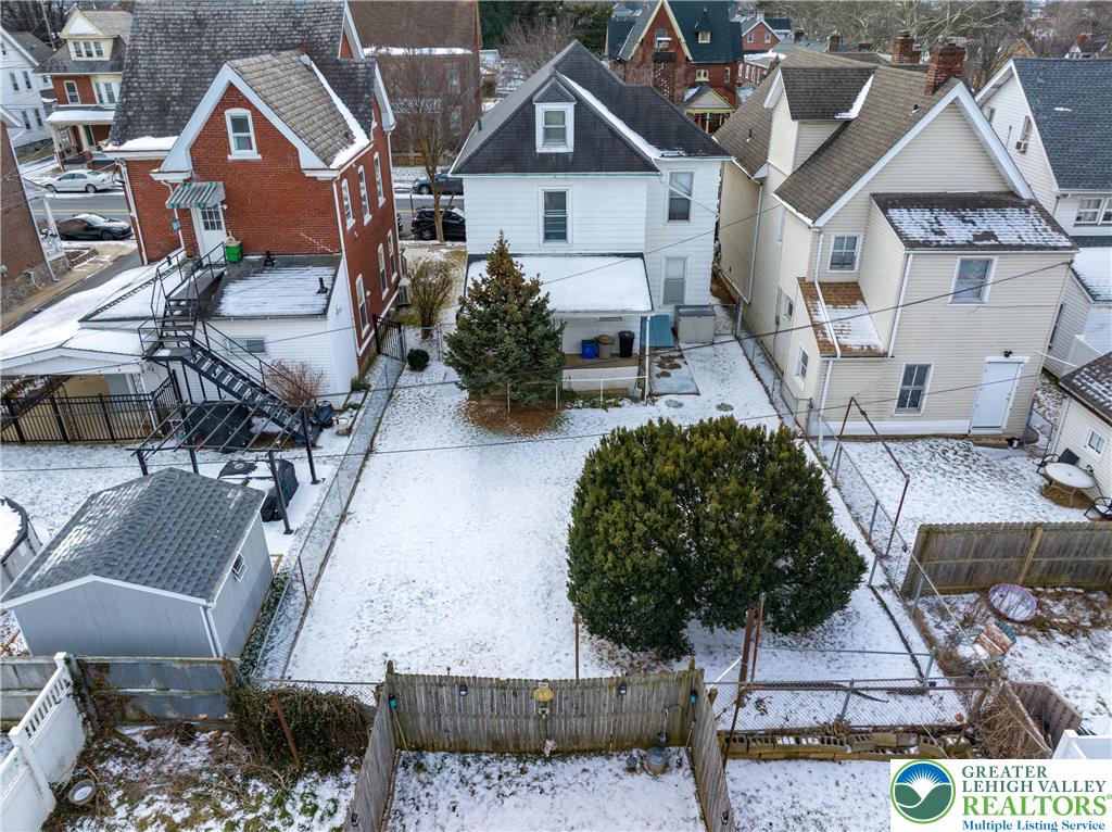 211 East Goepp Street Bethlehem, PA 18018 - Photo 29 of 36 a aerial view of a house with a yard