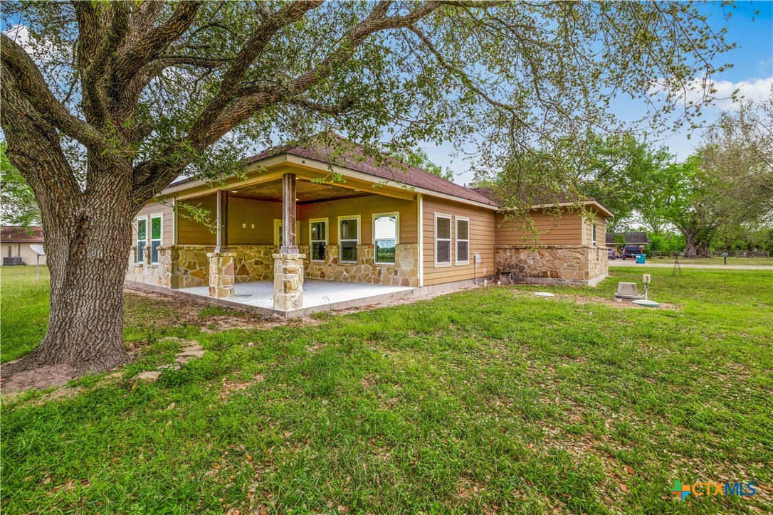 204 James Street Inez, TX 77968 - Photo 25 of 35 a view of a house with a yard
