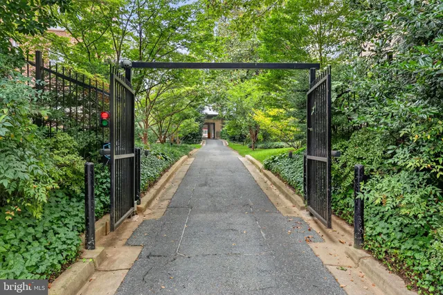 a view of a car park in front of a building