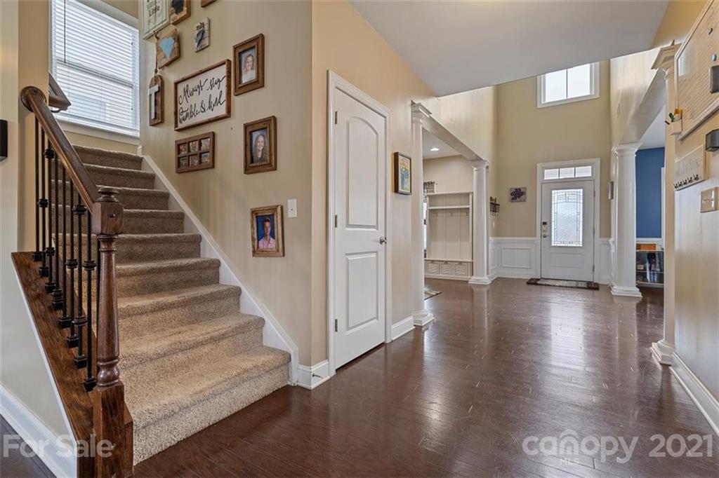 79387 Ridgehaven Road Lancaster, SC 29720 - Photo 8 of 46 a view of entryway and hall with wooden floor