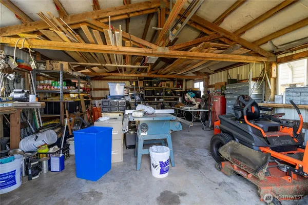 a view of store room with storage and utility