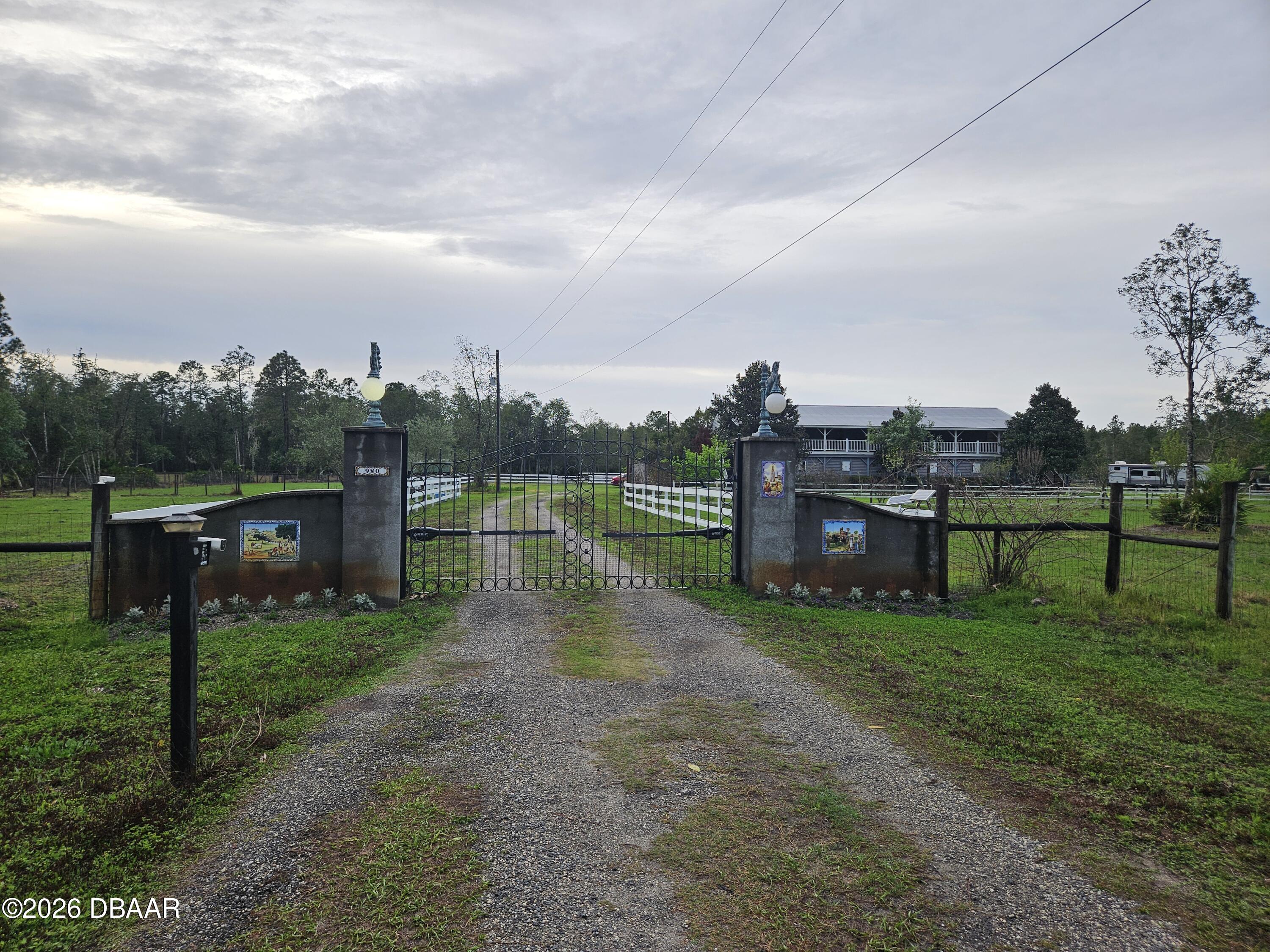980 Still Road Pierson, FL 32180 - Photo 3 of 49 Front gate