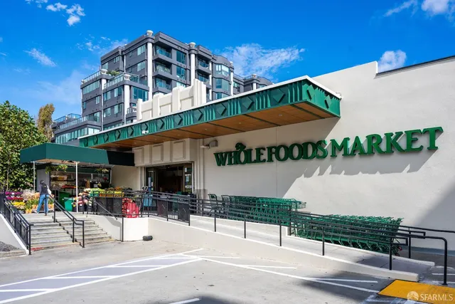 a view of street with an apartment