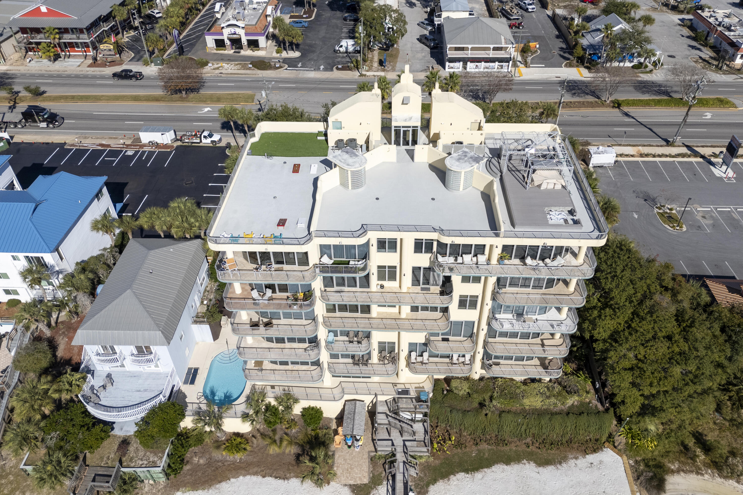 508 Harbor Boulevard, Unit 402 Destin, FL 32541 - Photo 38 of 49 Aerial View Rooftop