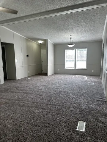a view of a livingroom with a window