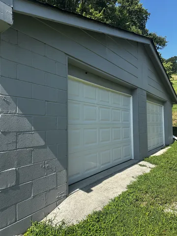 a backyard of a house