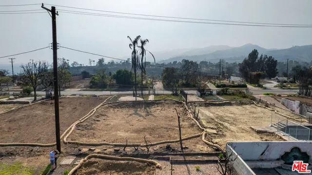 a view of a terrace with a bench