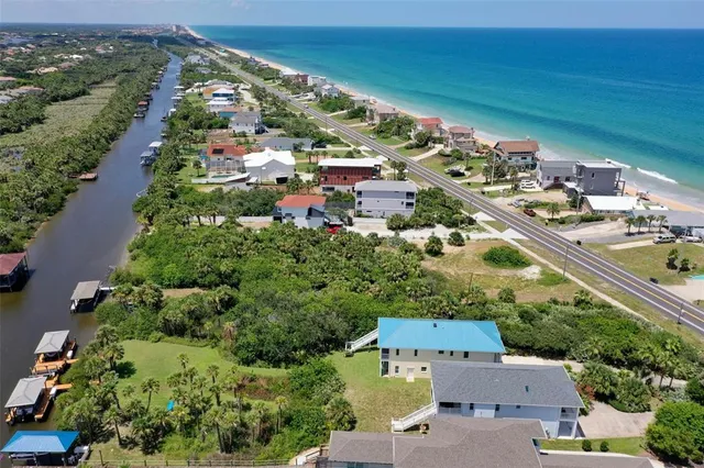 an aerial view of a city with lots of residential buildings