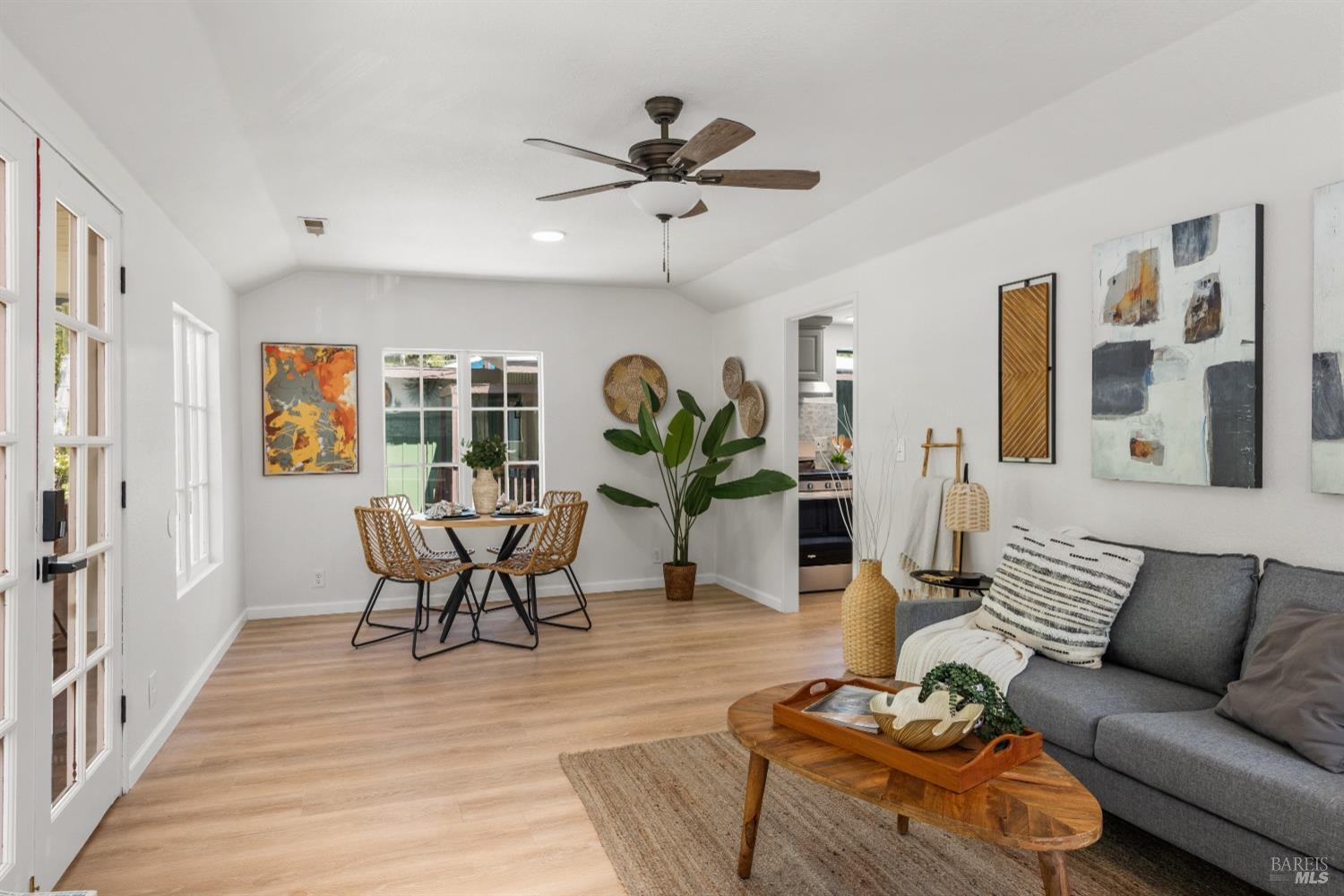 15627 Riverside Drive Guerneville, CA 95446 - Photo 12 of 41 a living room with furniture and wooden floor