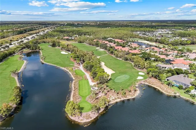 a view of a lake with outdoor space