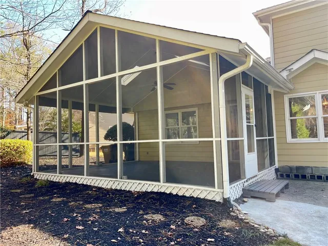 a view of a house with a door