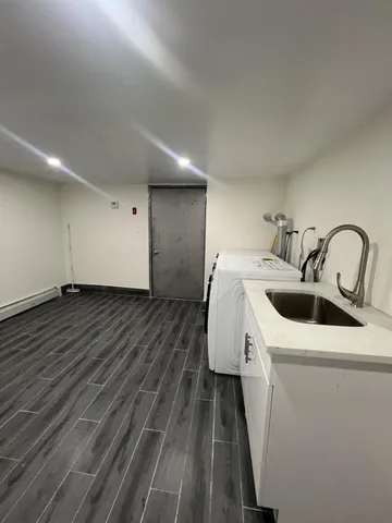 a room with storage and utility