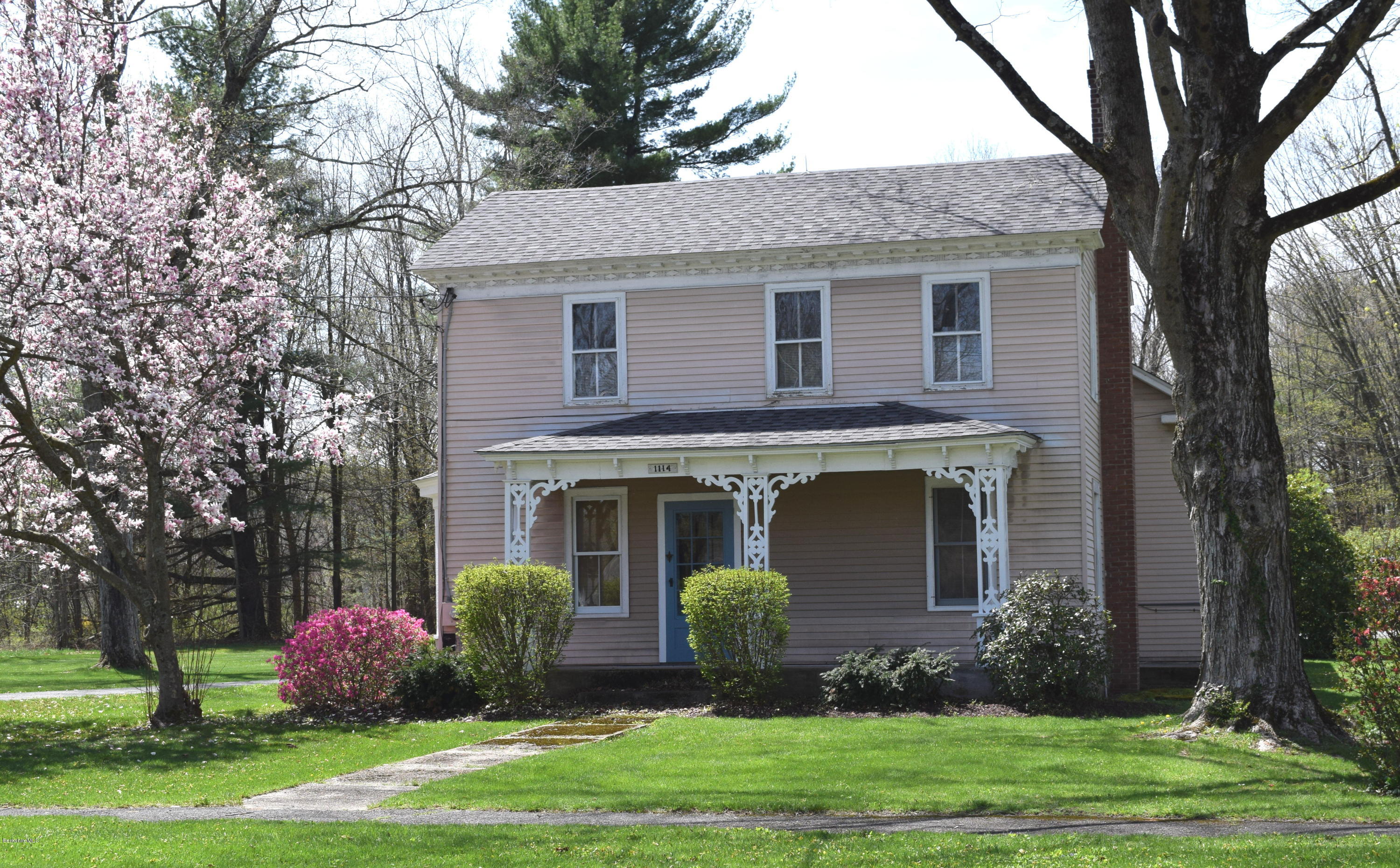 1114 Ashley Falls Road Sheffield, MA 01222 - Photo 2 of 53 a front view of a house with garden