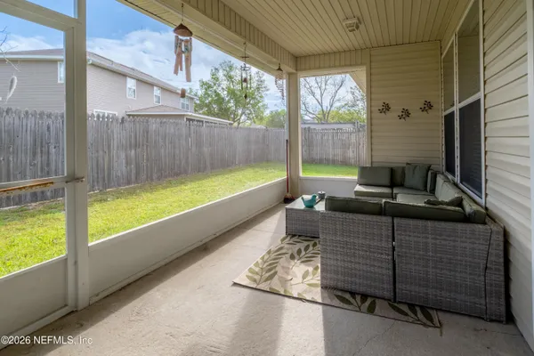 a view of a outdoor space with a patio