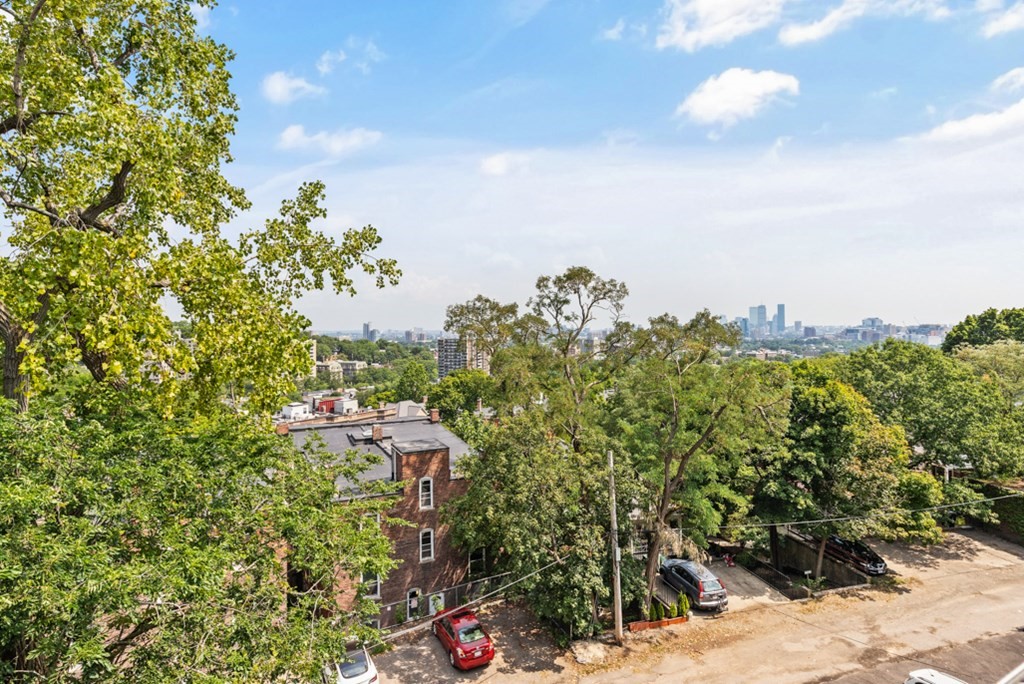 102 Addington Road, Unit 2 Brookline, MA 02445 - Photo 29 of 30 a view of a city with lush green forest