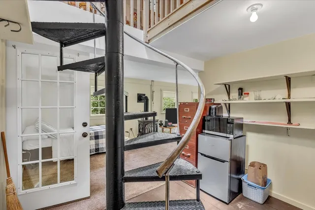 a view of a walk in closet