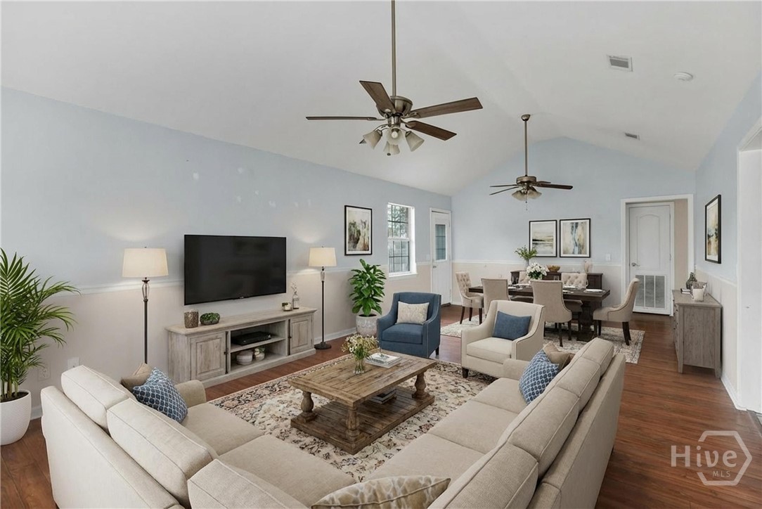 95 Tempest Lane Allenhurst, GA 31301 - Photo 4 of 29 Living Room - Virtually Staged