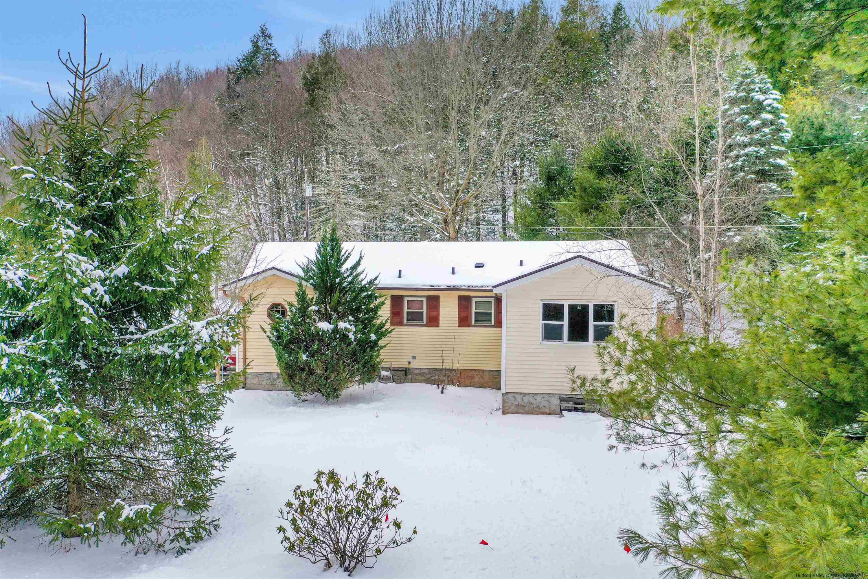 60 Grandview Acres Road Phoenicia, NY 12464 - Photo 20 of 21 a view of a house with a yard and garden