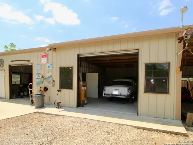 a view of a car garage