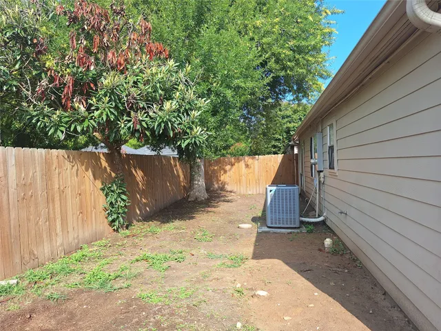 a backyard of a house