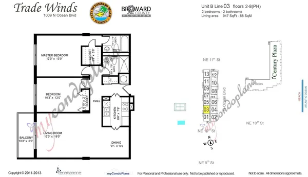 $350,000 | 1009 North Ocean Boulevard, Unit 503, Pompano Beach, FL 33062
