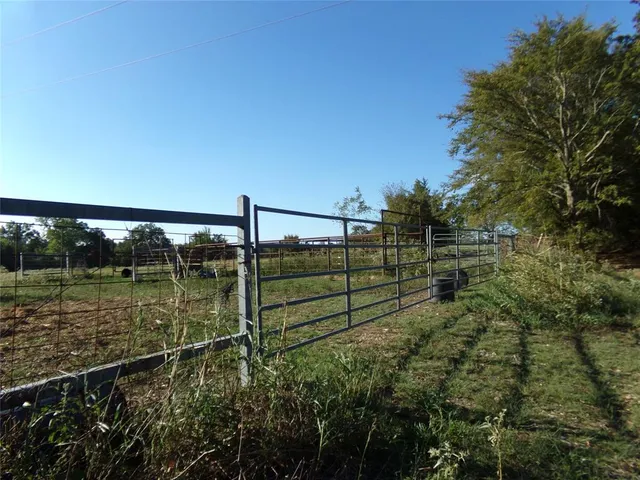 a view of a garden with a lake
