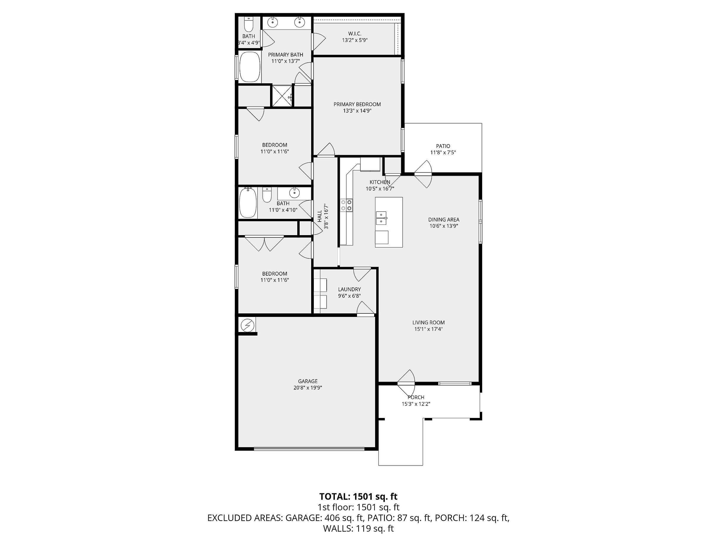 1077 Stella Road Foley, AL 36535 - Photo 27 of 27 View of floor plan / room layout