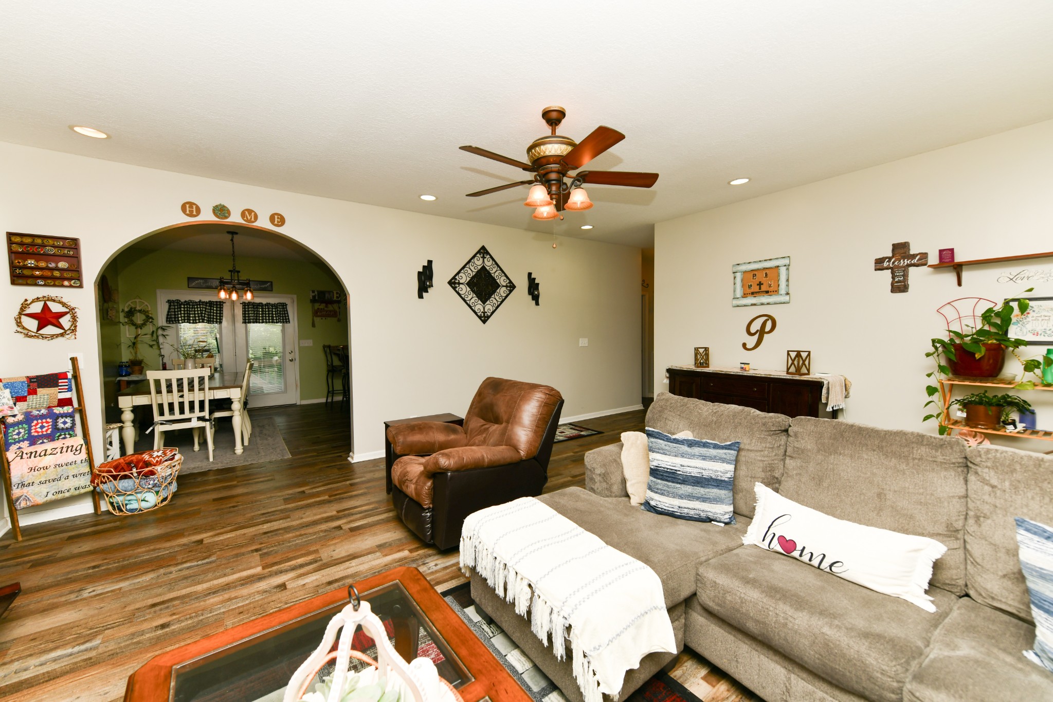 508 Gunson Ridge Road Cumberland City, TN 37050 - Photo 19 of 56 a living room with furniture and wooden floor