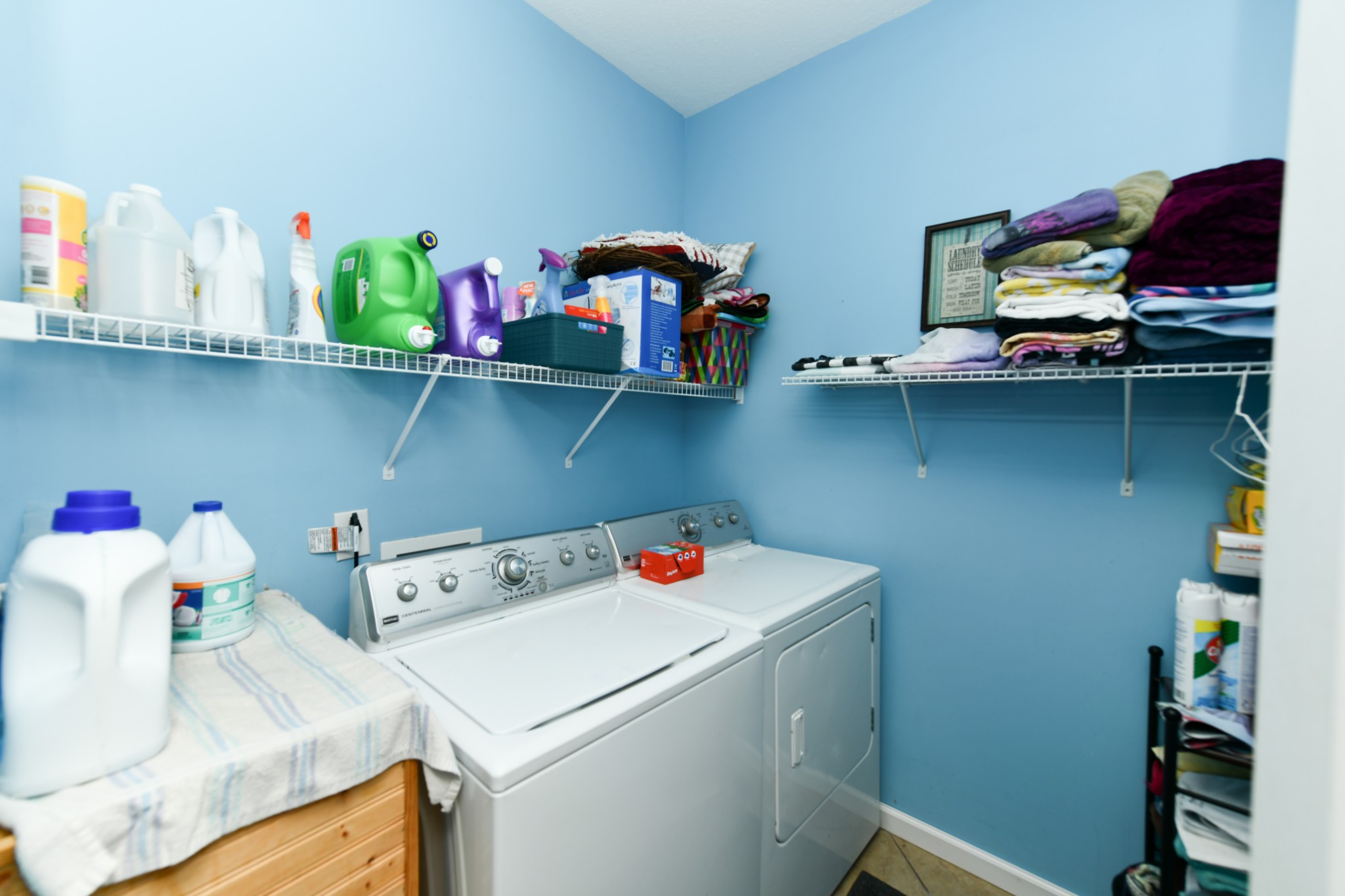 508 Gunson Ridge Road Cumberland City, TN 37050 - Photo 30 of 56 a utility room with dryer washer and shoe rack