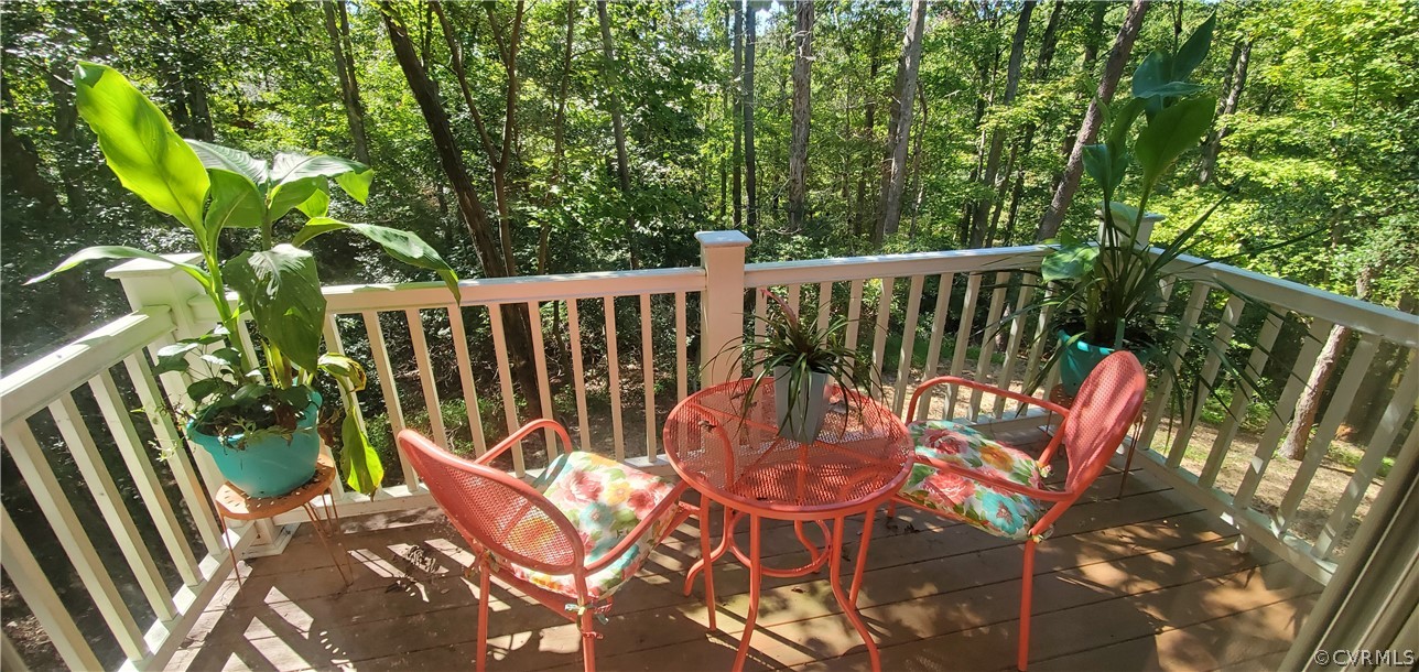 347 Hickory Road Lancaster, VA 22503 - Photo 17 of 48 a balcony with chairs