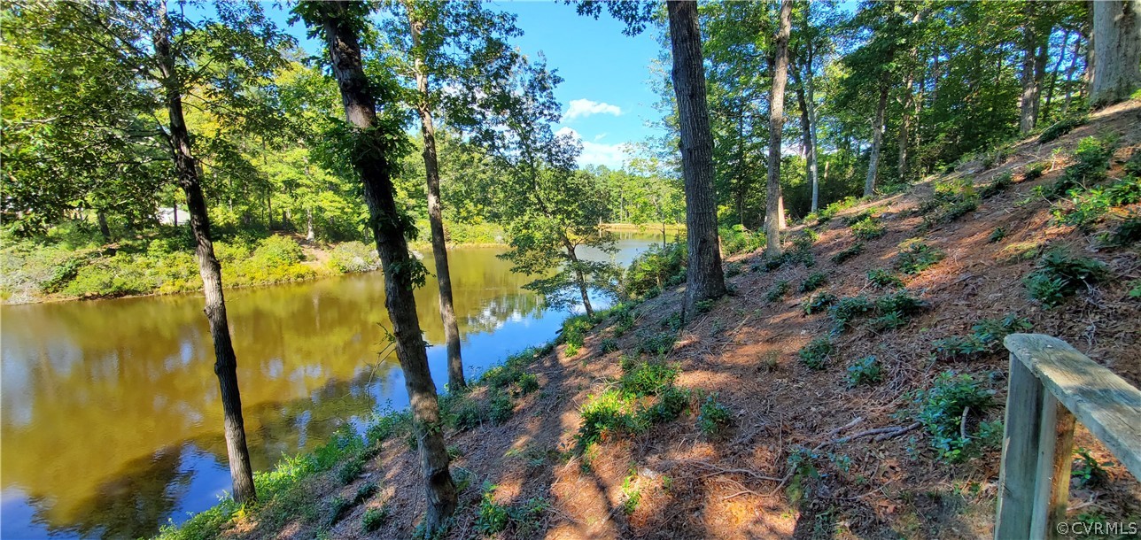 347 Hickory Road Lancaster, VA 22503 - Photo 39 of 48 a view of a lake in a forest