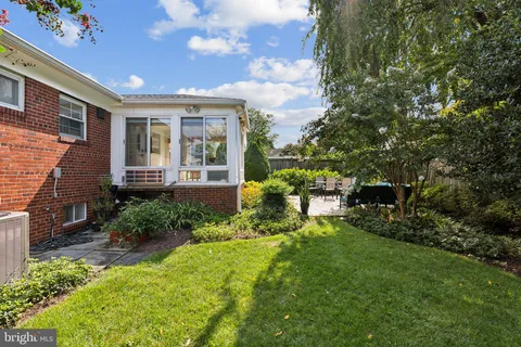 a house view with a garden space