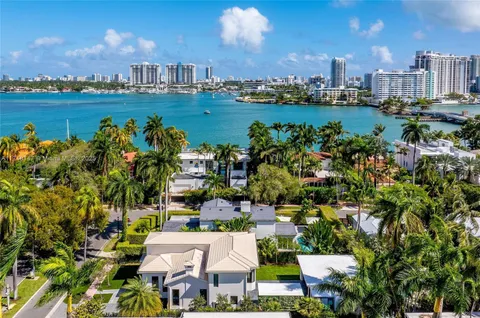 a view of a city and lake