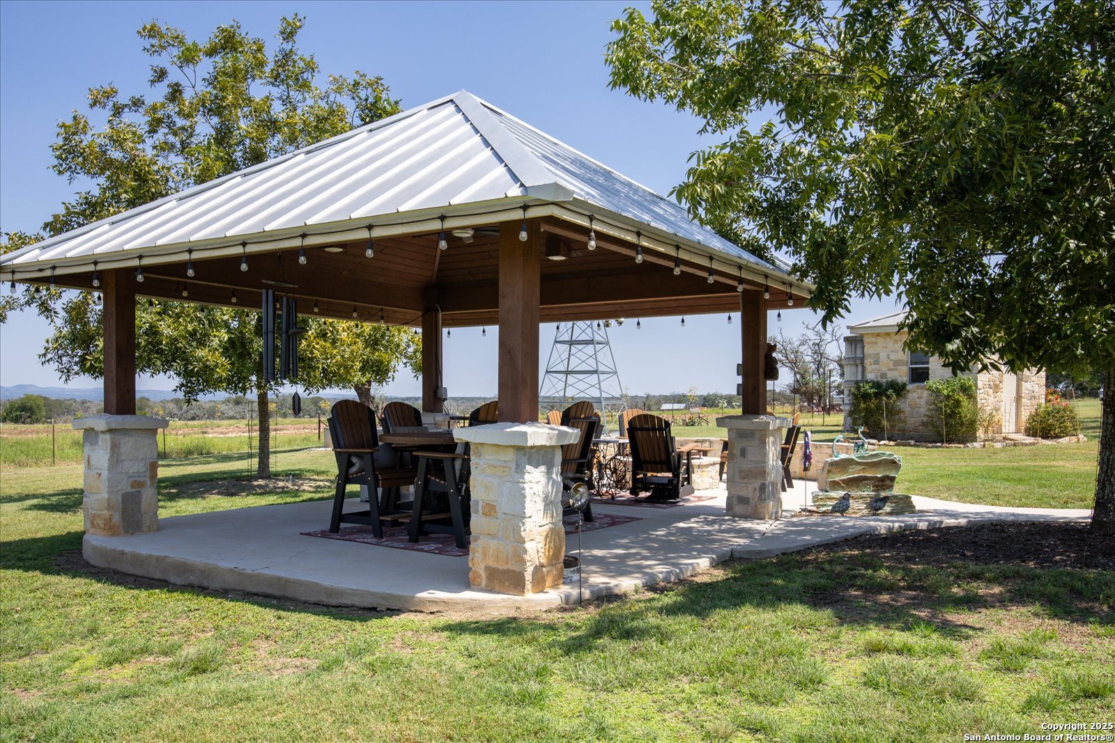 34 Cravey Road Boerne, TX 78006 - Photo 40 of 69 a view of a chair and table of the garden