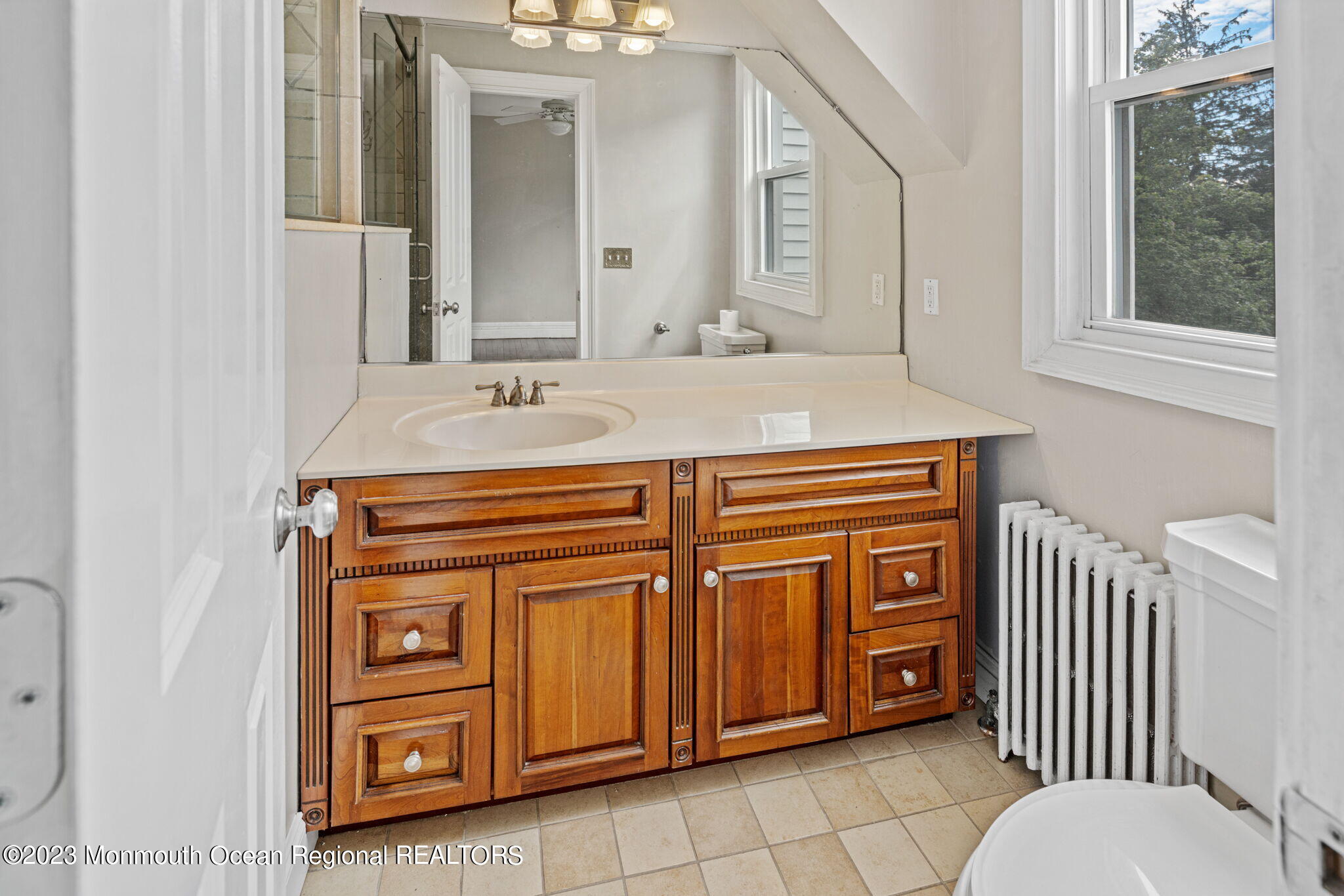 420 River Road Fair Haven, NJ 07704 - Photo 25 of 34 a bathroom with a sink a toilet and mirror
