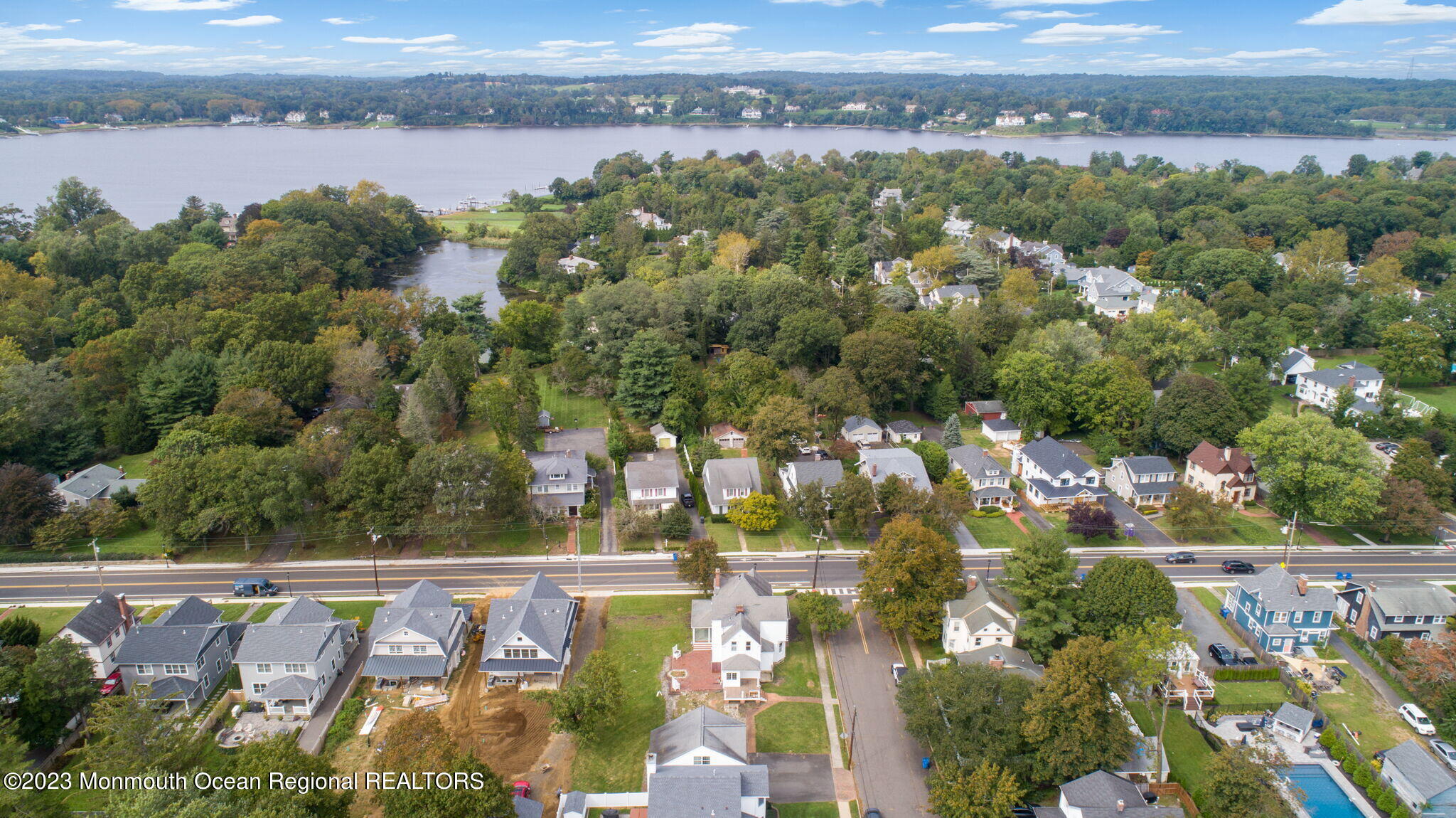 420 River Road Fair Haven, NJ 07704 - Photo 32 of 34 a view of a lake from a balcony