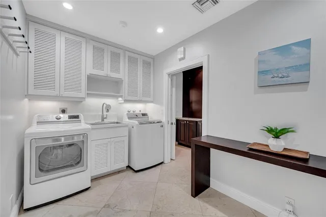 a room with storage and utility