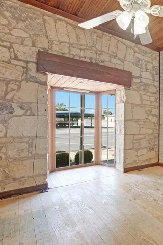 a view of a door