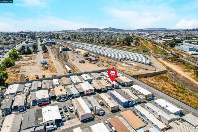 an aerial view of a city