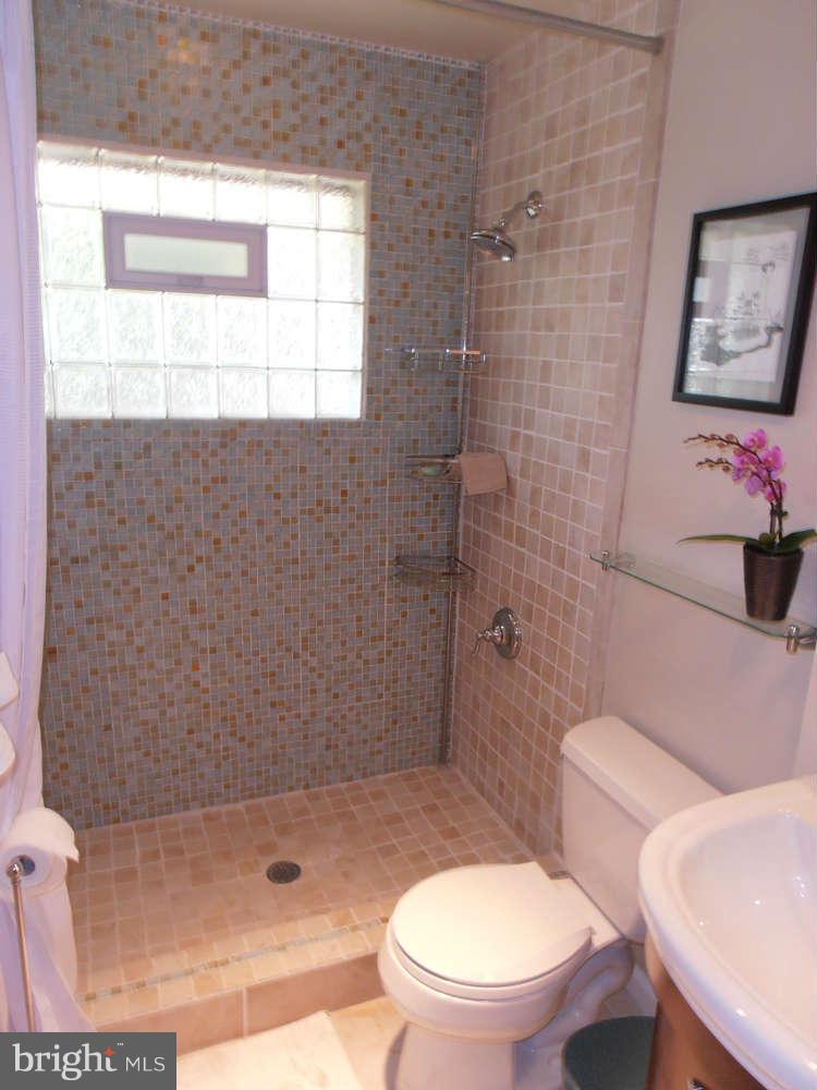 6814 Quander Road Alexandria, VA 22307 - Photo 8 of 16 a white toilet sitting next to a bath tub