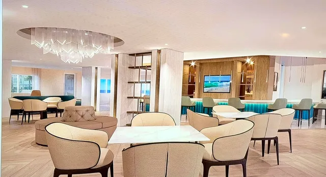 a view of a city with tall buildings