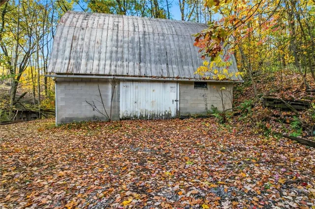 a backyard of a house