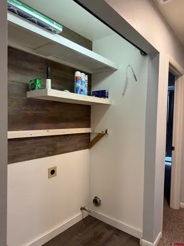 a close view of closet